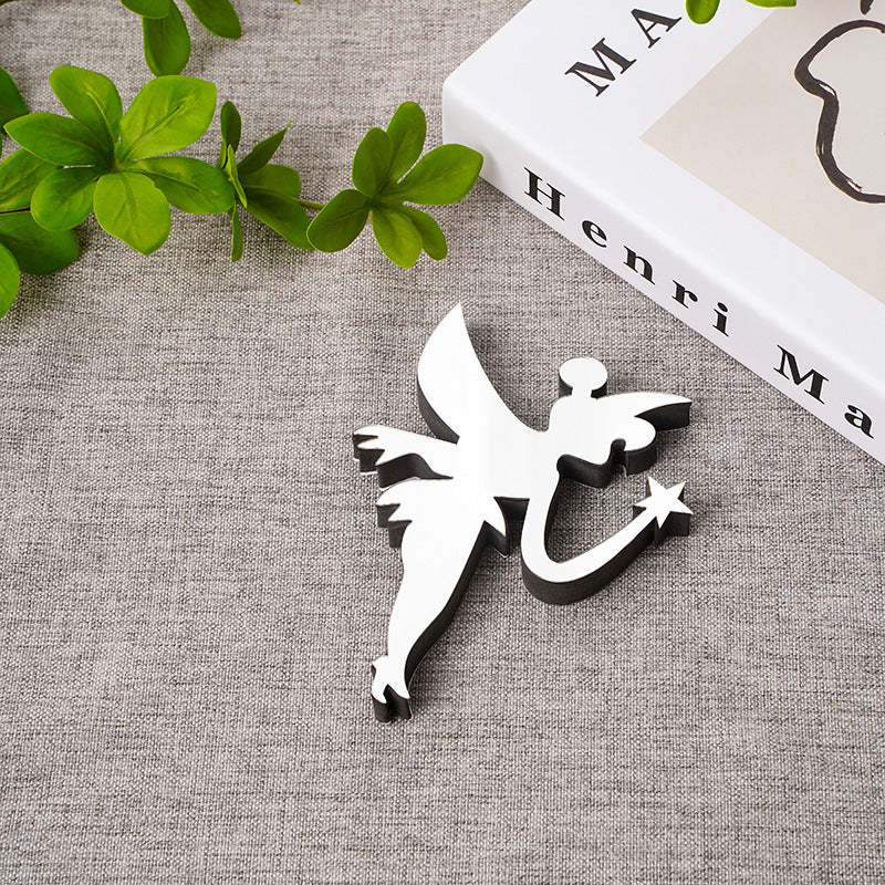 Acrylic Mirror Letter EVA English Alphabet Decorative Creative Wall Sticker Advertising Letter Home Decoration