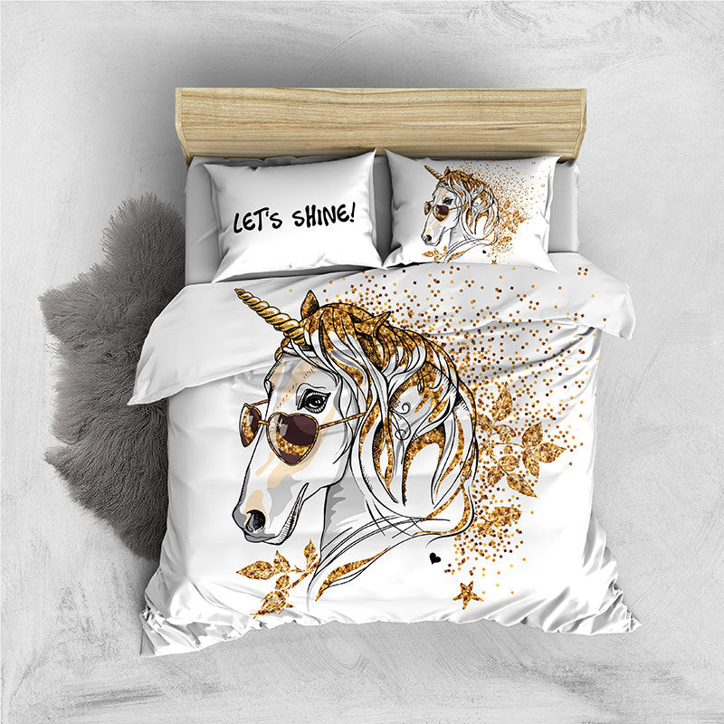 Bedding Sheet And Quilt Cover Three Piece Set