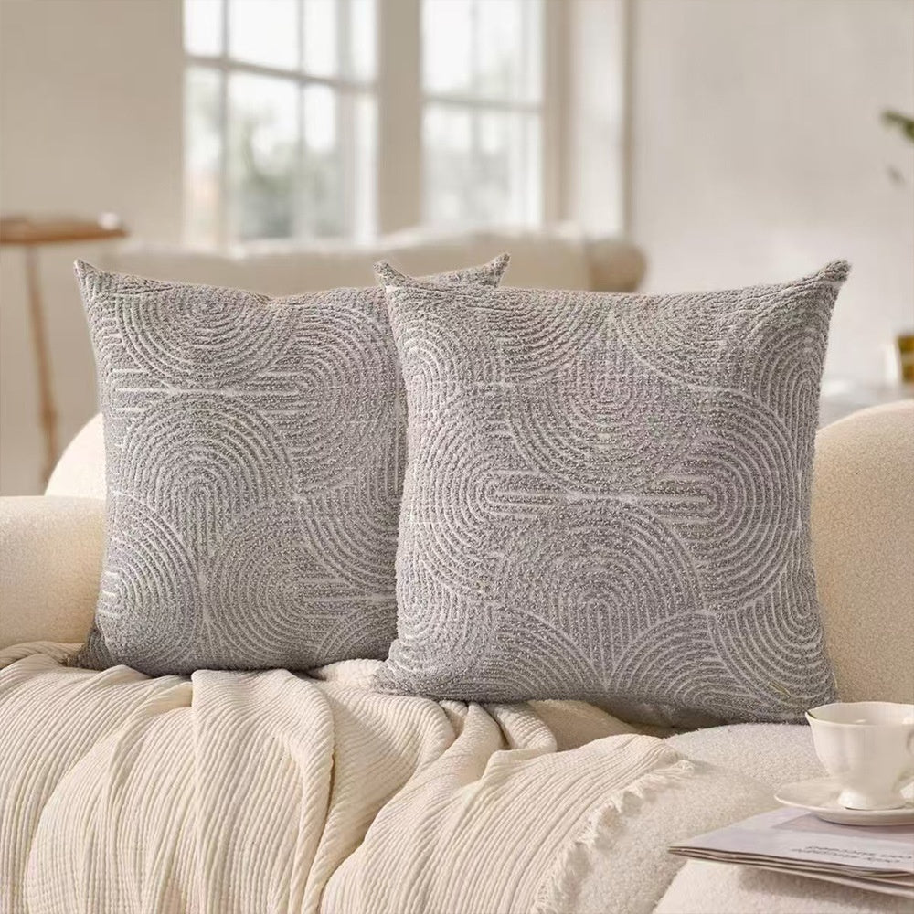 Chenille Jacquard Throw Pillow Sofa Cushion Cover