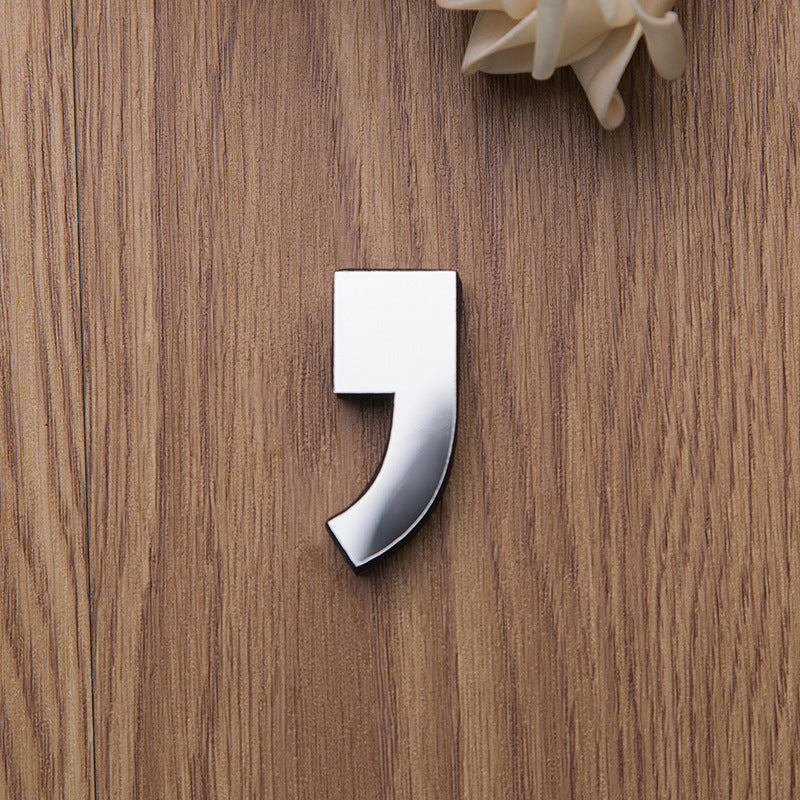 Acrylic Mirror Letter EVA English Alphabet Decorative Creative Wall Sticker Advertising Letter Home Decoration