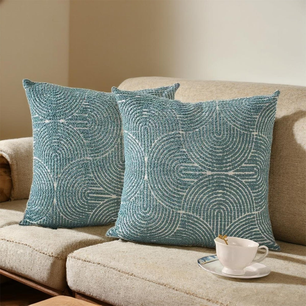 Chenille Jacquard Throw Pillow Sofa Cushion Cover