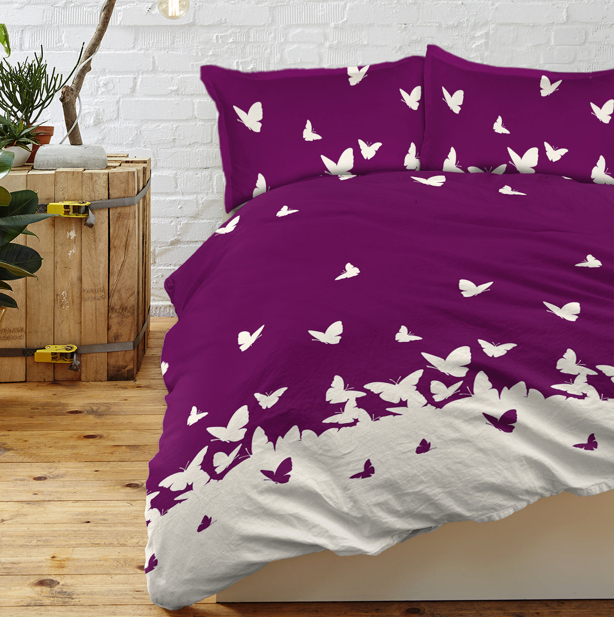 3 Pieces Butterfly Series Comfort Bedding Set Ultra Soft Bedding Suite